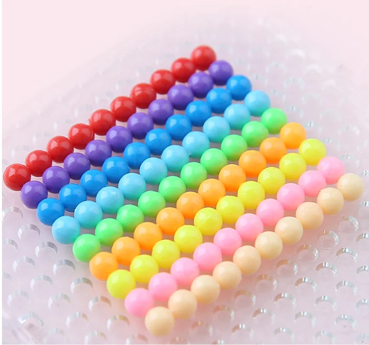 600Pcs Plastic Box Packag 30 Colors 5mm Perlen Water Beads Spray Magic Beads Educational Puzzles Pegboard for Children Toy