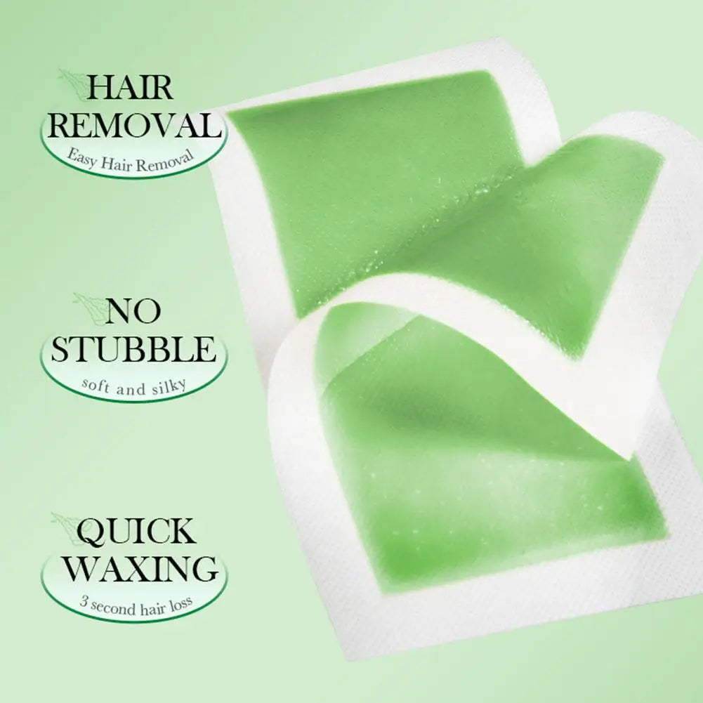 Professional Hair Removal Wax Strips for Summer Depilation Double Sided Cold Wax Paper for Leg Body Face Useful ﻿