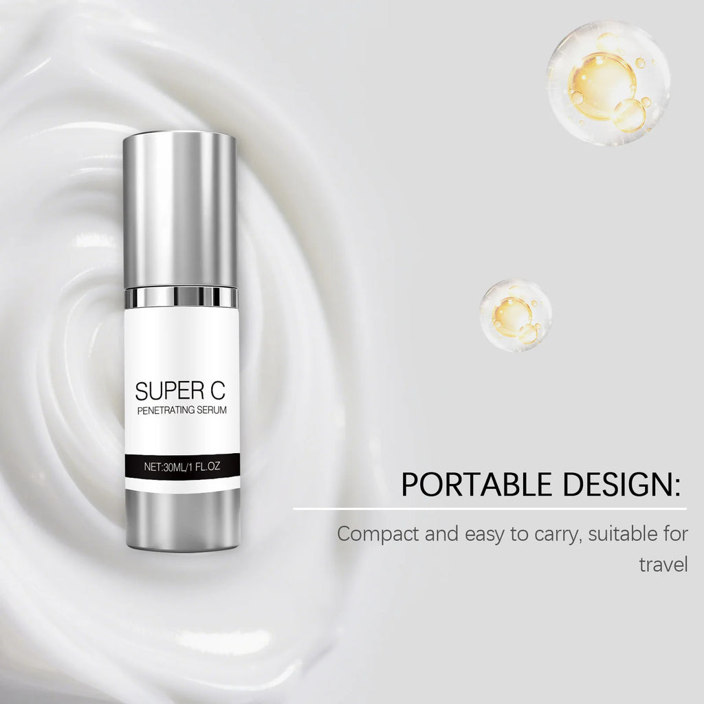 Vitamin C Facial Serum Mild Moisturize Deep Penetrating Improve Fine Line Relief Rough Strengthen Skin Barrier Skincare Essence