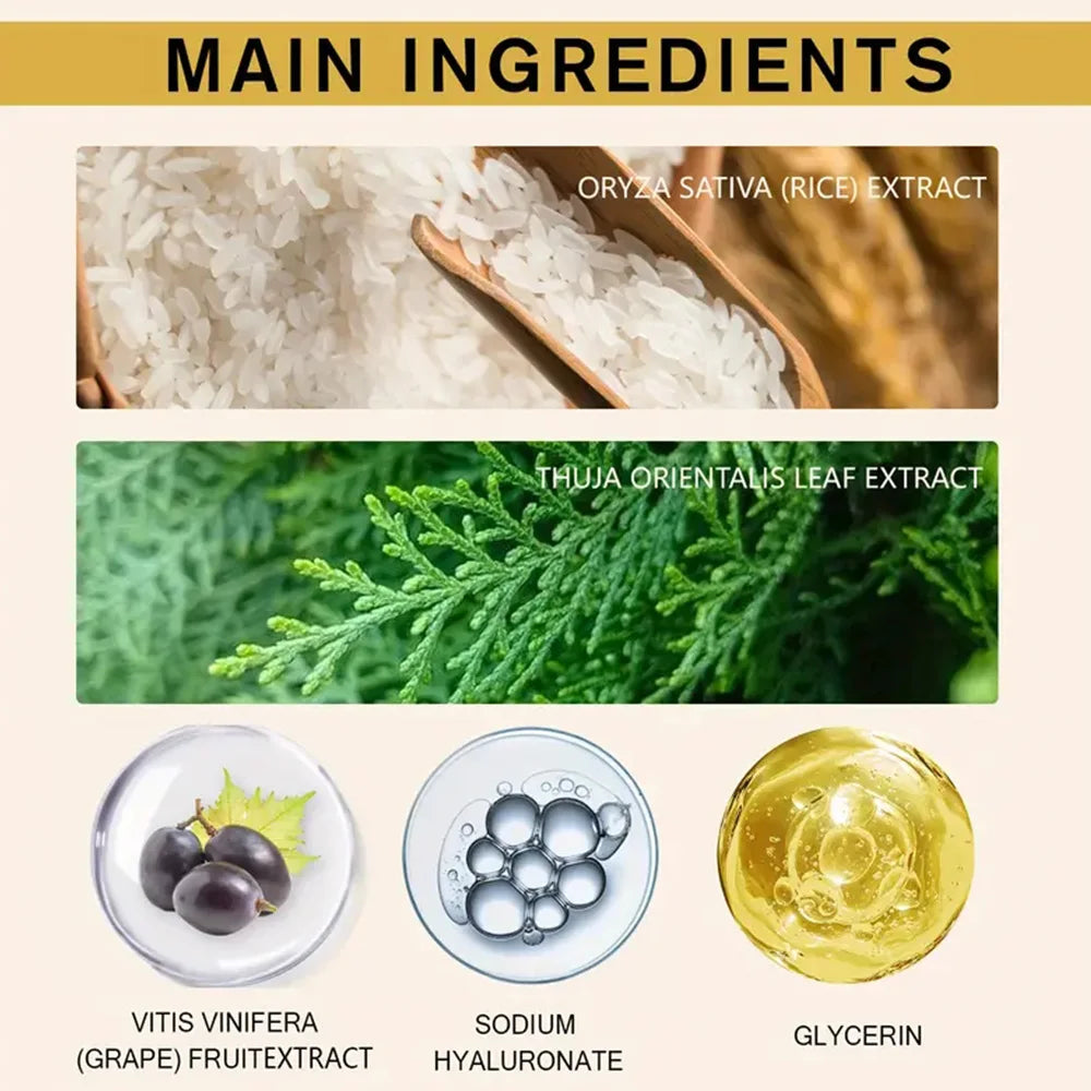 Rice Raw Pulp Face Cream Moisturiser Facial Anti Aging Whitening Skin Care Repair Fade Fine Lines Wrinkle Remover Face Cream