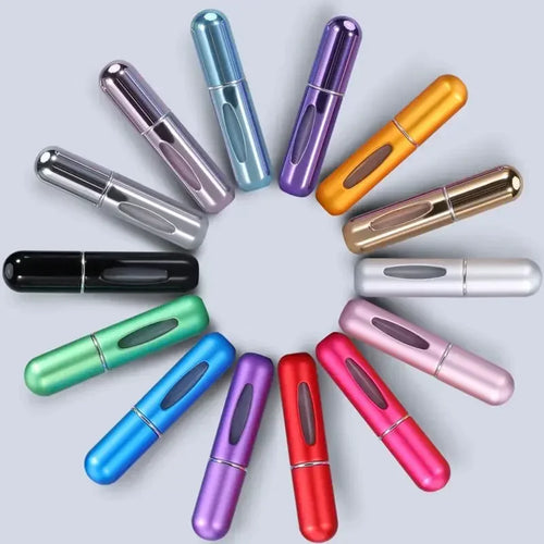 5ml Portable Refillable Perfume Bottle Liquid Empty Container Mini Aluminum Spray Alcochol Atomizer for Travel