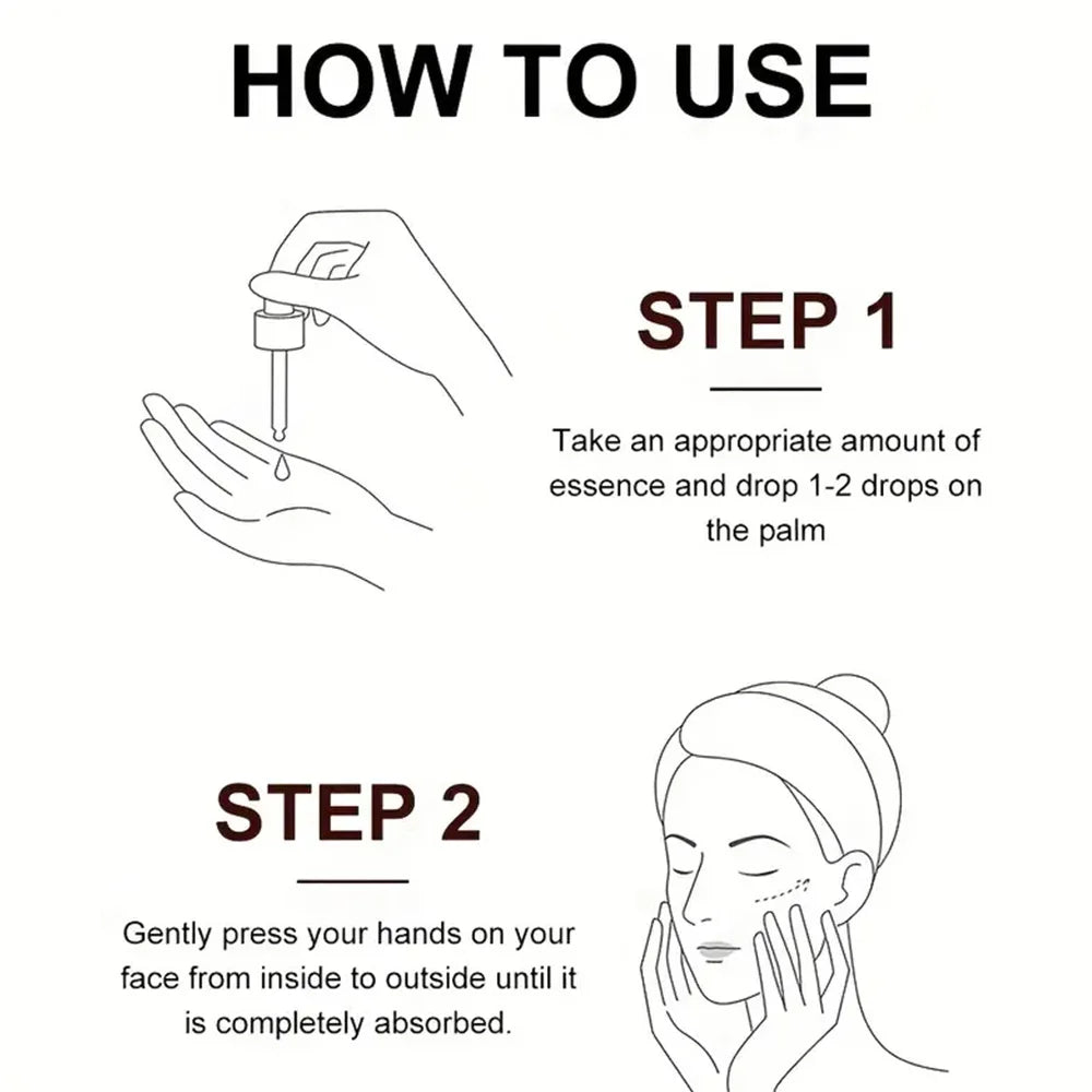Vitamin C Facial Essence Hyaluronic Acid Dark Skin Brighten Serum Fade Fine Lines Moisturizing Repair Dull Serum Face Skin Care
