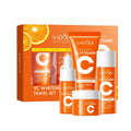 5X Vitamin C Whitening Travel Skincare Set, Moisturizing, Clean Skin, Fade Dullness & Dryness, Long-Lasting Brightening Effect