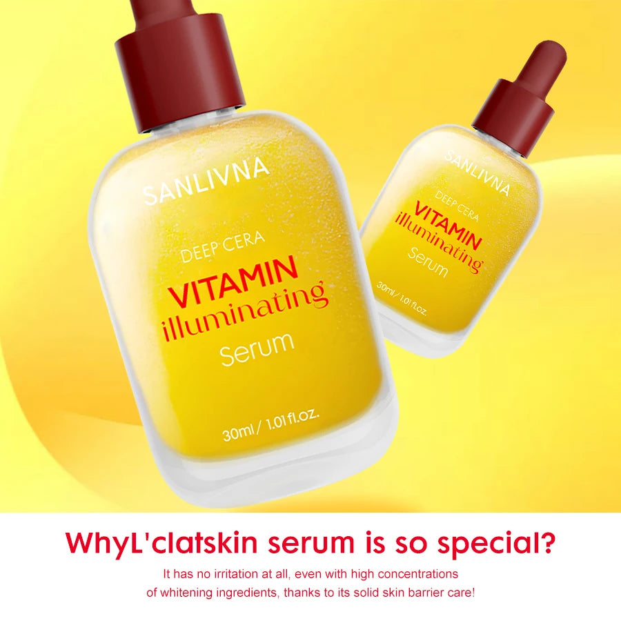 Vitamin C Niacinamide Serum Facial Care Brightens Skin Tone Bakuchiol Pore Improvement And Cleansing Rich Formula