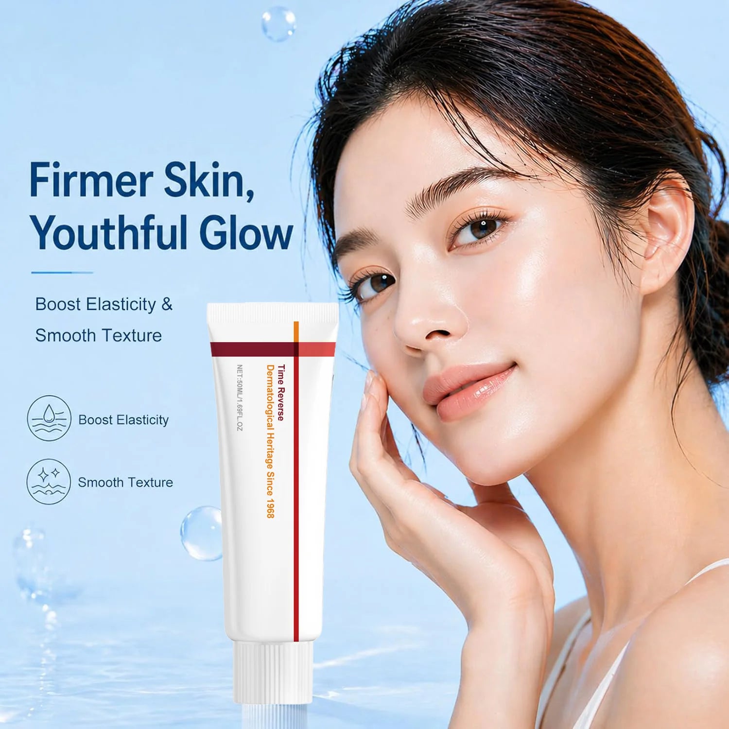 Korean Centella Asiatica Moisturizing Cream – Strengthen Skin Barrier Oil Control & Firming Daily Facial Skin Care for Sensitive