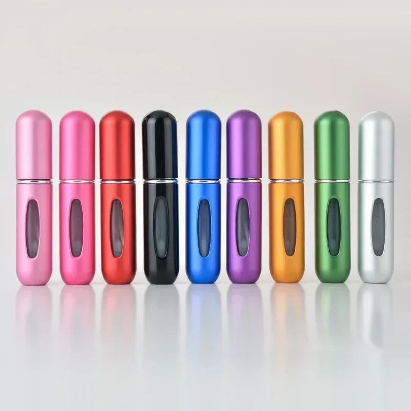5ml Portable Refillable Perfume Bottle Liquid Empty Container Mini Aluminum Spray Alcochol Atomizer for Travel